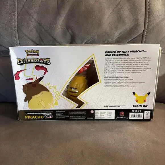 pokmon tcg celebrations pikachu vmax premium figure booster box Pokemon TCG: CollectionPikachu coupled with the thrill of engaging gameplay Celebrations | Sword & Shield